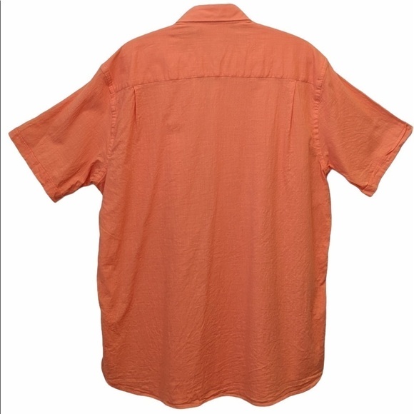 2/$20 Marco stretchy button down orange shirt 1XB - Picture 6 of 7